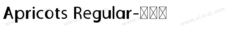 Apricots Regular字体转换